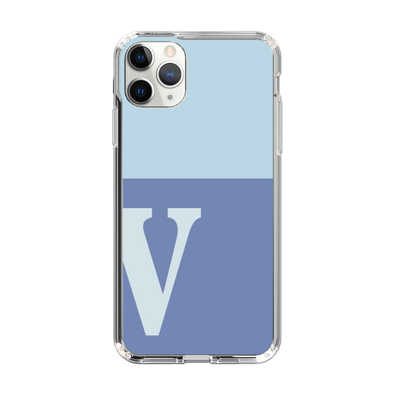 Slim Protection Case［ Original - initial two tone - V blue ］