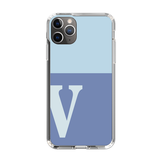 Slim Protection Case［ Original - initial two tone - V blue ］