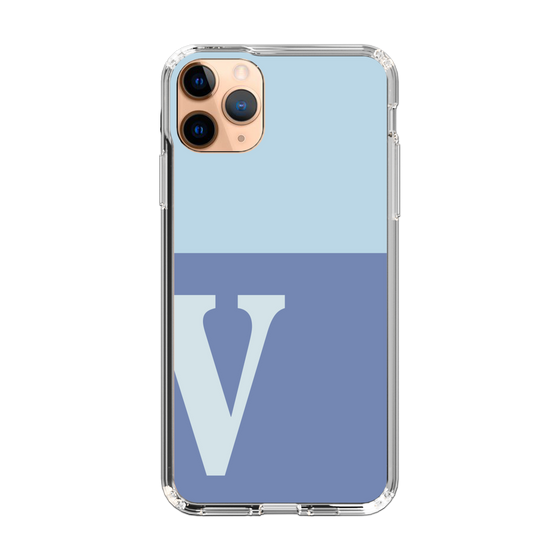Slim Protection Case［ Original - initial two tone - V blue ］