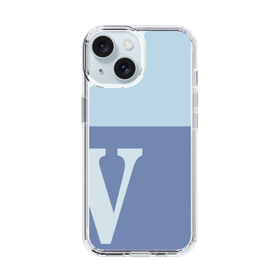 Slim Protection Case［ Original - initial two tone - V blue ］