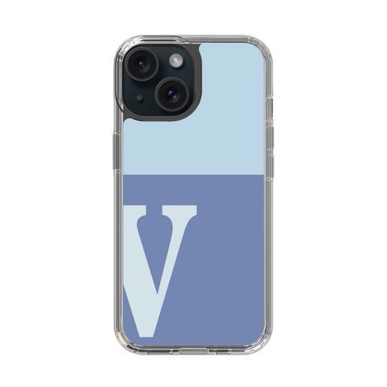 Slim Protection Case［ Original - initial two tone - V blue ］