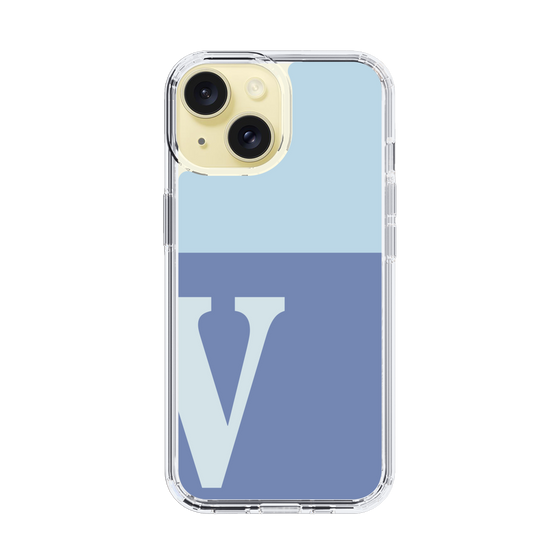 Slim Protection Case［ Original - initial two tone - V blue ］