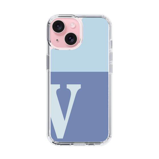 Slim Protection Case［ Original - initial two tone - V blue ］
