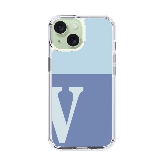 Slim Protection Case［ Original - initial two tone - V blue ］
