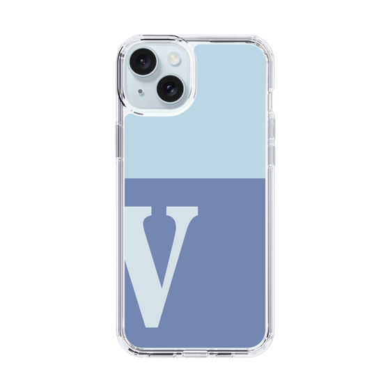 Slim Protection Case［ Original - initial two tone - V blue ］