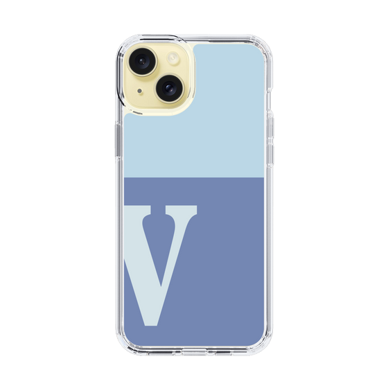 Slim Protection Case［ Original - initial two tone - V blue ］