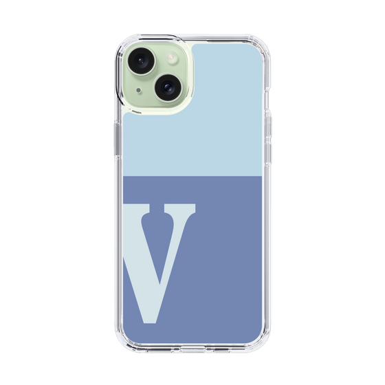 Slim Protection Case［ Original - initial two tone - V blue ］