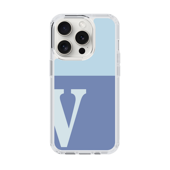Slim Protection Case［ Original - initial two tone - V blue ］
