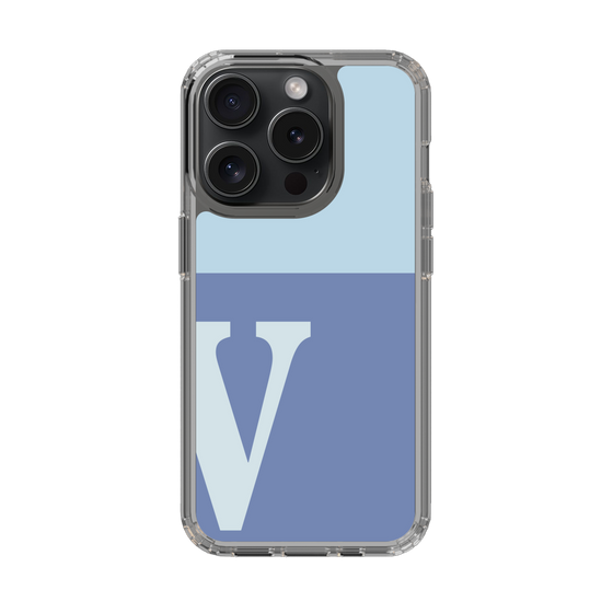 Slim Protection Case［ Original - initial two tone - V blue ］