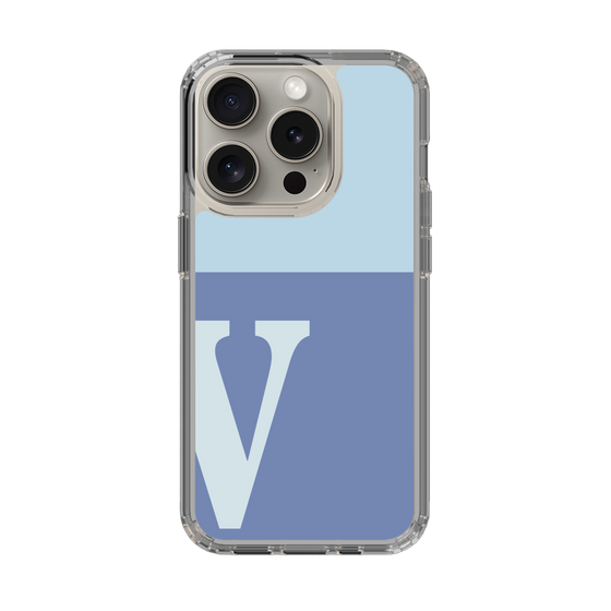 Slim Protection Case［ Original - initial two tone - V blue ］