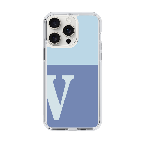 Slim Protection Case［ Original - initial two tone - V blue ］