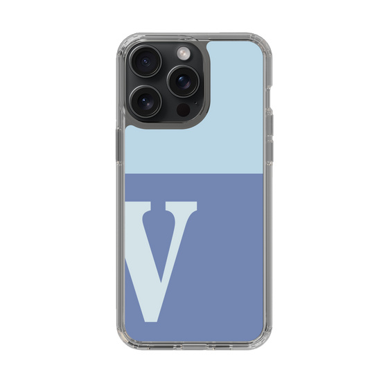 Slim Protection Case［ Original - initial two tone - V blue ］