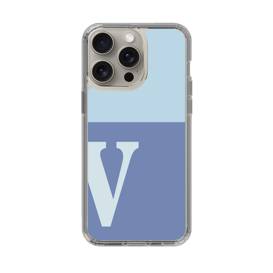 Slim Protection Case［ Original - initial two tone - V blue ］