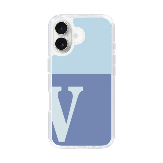 Slim Protection Case［ オリジナル - initial two tone - V blue ］