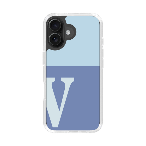 Slim Protection Case［ オリジナル - initial two tone - V blue ］