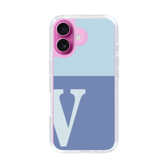 Slim Protection Case［ オリジナル - initial two tone - V blue ］