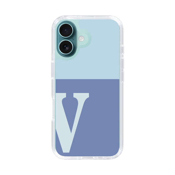 Slim Protection Case［ オリジナル - initial two tone - V blue ］