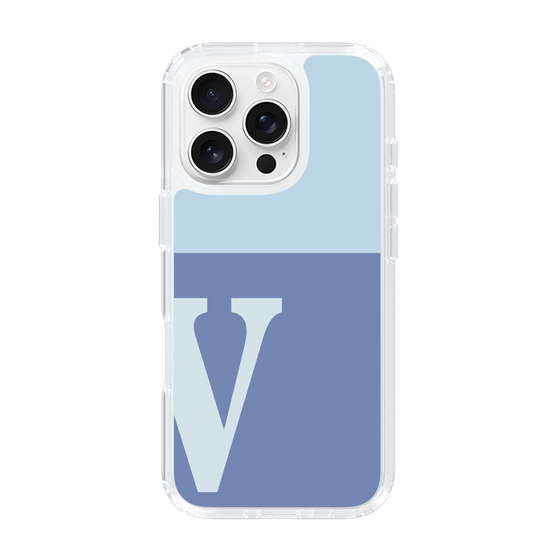Slim Protection Case［ オリジナル - initial two tone - V blue ］