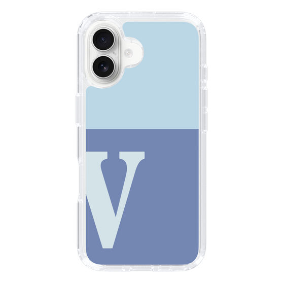 Slim Protection Case［ オリジナル - initial two tone - V blue ］