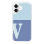 Slim Protection Case［ オリジナル - initial two tone - V blue ］