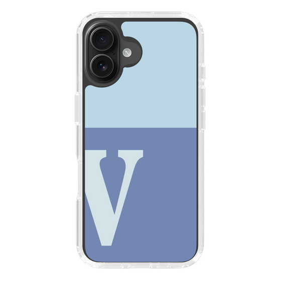 Slim Protection Case［ オリジナル - initial two tone - V blue ］