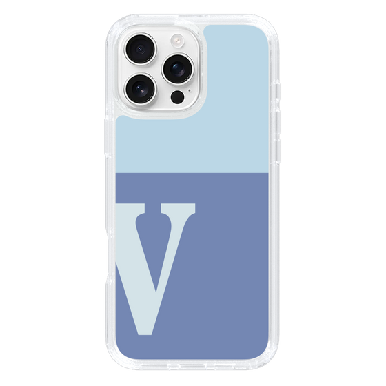Slim Protection Case［ オリジナル - initial two tone - V blue ］