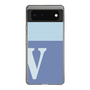Slim Protection Case［ Original - initial two tone - V blue ］