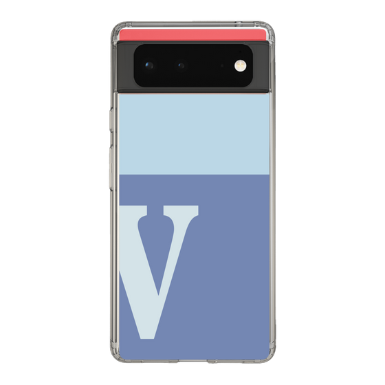 Slim Protection Case［ Original - initial two tone - V blue ］