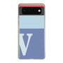 Slim Protection Case［ Original - initial two tone - V blue ］