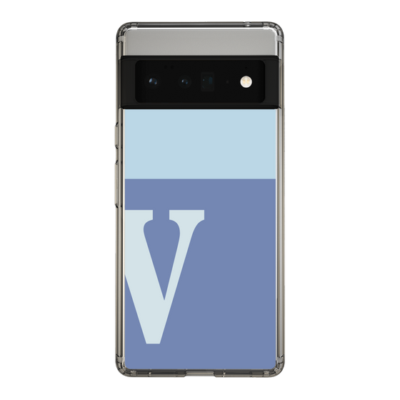 Slim Protection Case［ Original - initial two tone - V blue ］