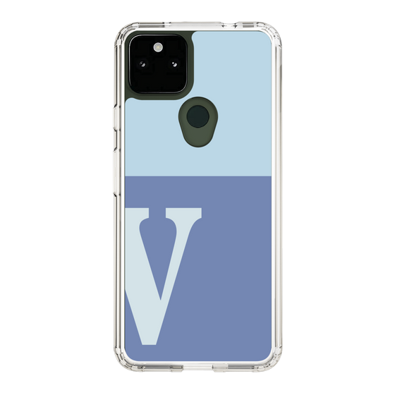 Slim Protection Case［ Original - initial two tone - V blue ］