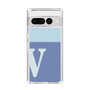 Slim Protection Case［ Original - initial two tone - V blue ］