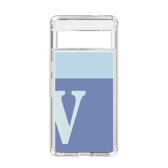 Slim Protection Case［ Original - initial two tone - V blue ］