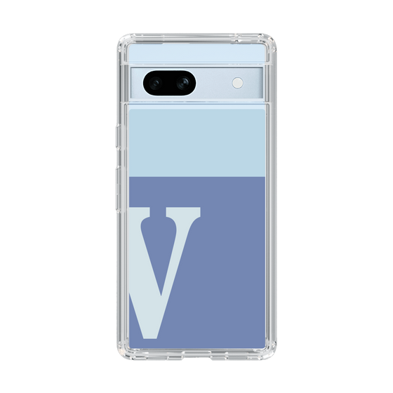 Slim Protection Case［ Original - initial two tone - V blue ］