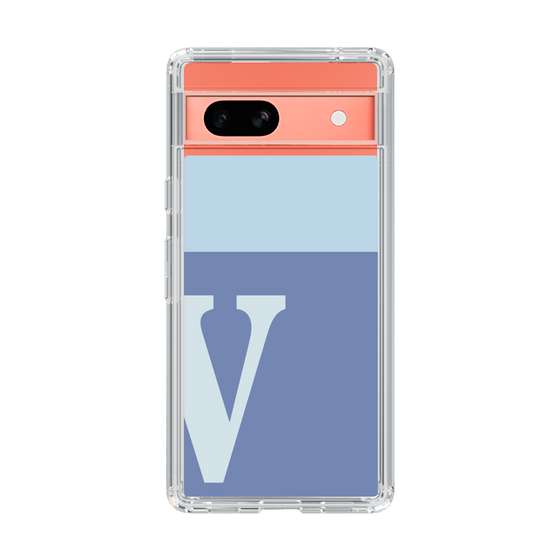 Slim Protection Case［ Original - initial two tone - V blue ］