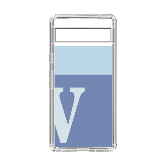 Slim Protection Case［ Original - initial two tone - V blue ］