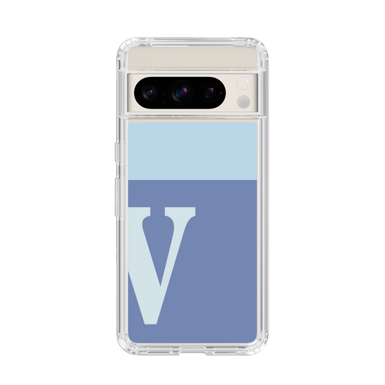 Slim Protection Case［ Original - initial two tone - V blue ］