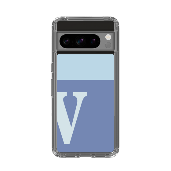 Slim Protection Case［ Original - initial two tone - V blue ］