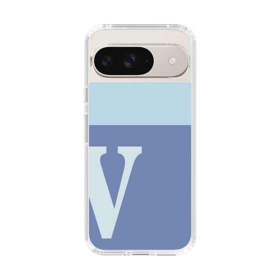 Slim Protection Case［ Original - initial two tone - V blue ］