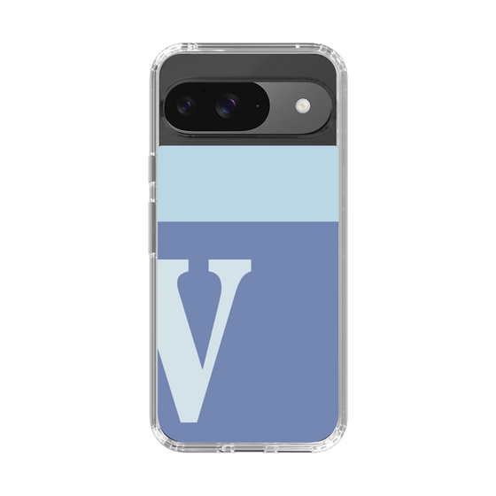 Slim Protection Case［ Original - initial two tone - V blue ］