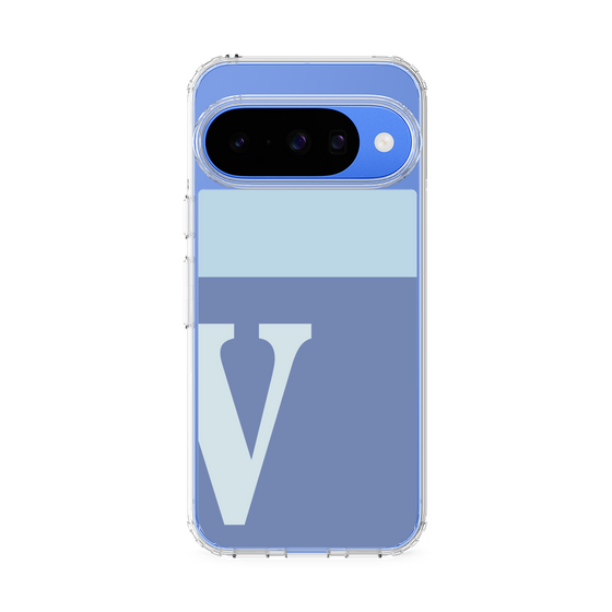 Slim Protection Case［ Original - initial two tone - V blue ］