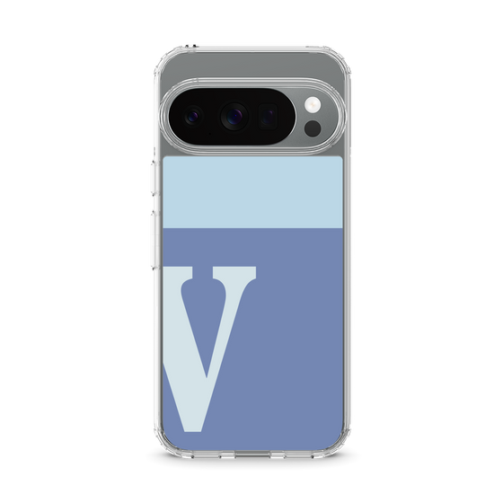 Slim Protection Case［ Original - initial two tone - V blue ］