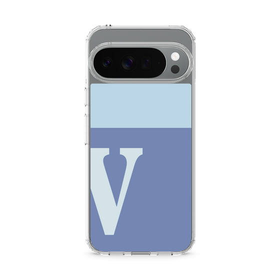 Slim Protection Case［ Original - initial two tone - V blue ］