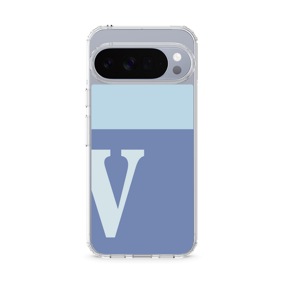 Slim Protection Case［ Original - initial two tone - V blue ］