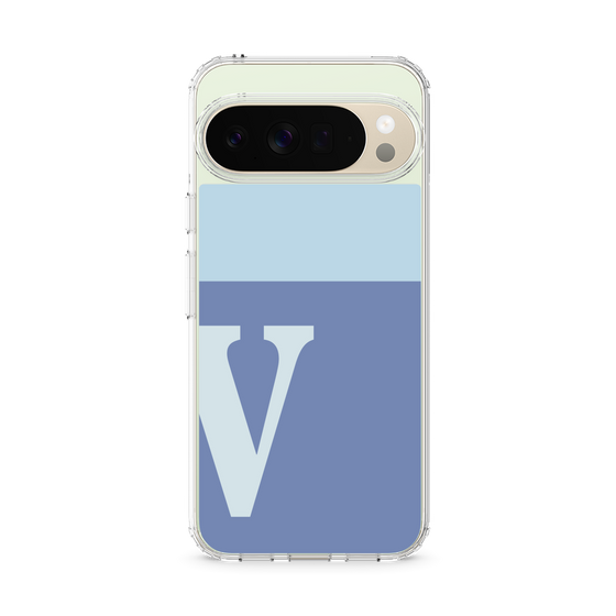 Slim Protection Case［ Original - initial two tone - V blue ］