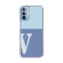 Slim Protection Case［ Original - initial two tone - V blue ］