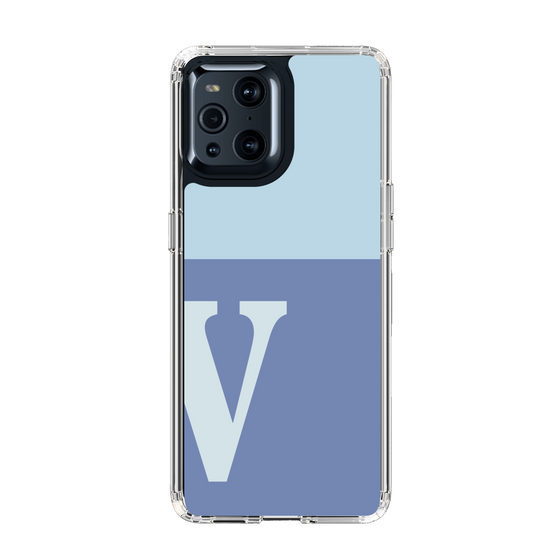 Slim Protection Case［ Original - initial two tone - V blue ］