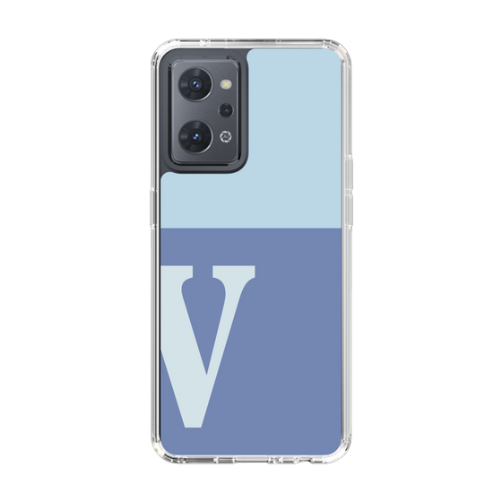 Slim Protection Case［ Original - initial two tone - V blue ］