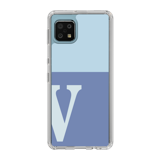 Slim Protection Case［ Original - initial two tone - V blue ］