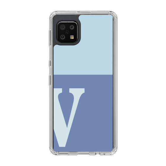 Slim Protection Case［ Original - initial two tone - V blue ］